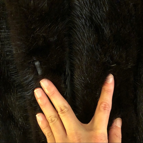 Vintage Genuine Mink Fur Long Coat - Picture 2 of 8